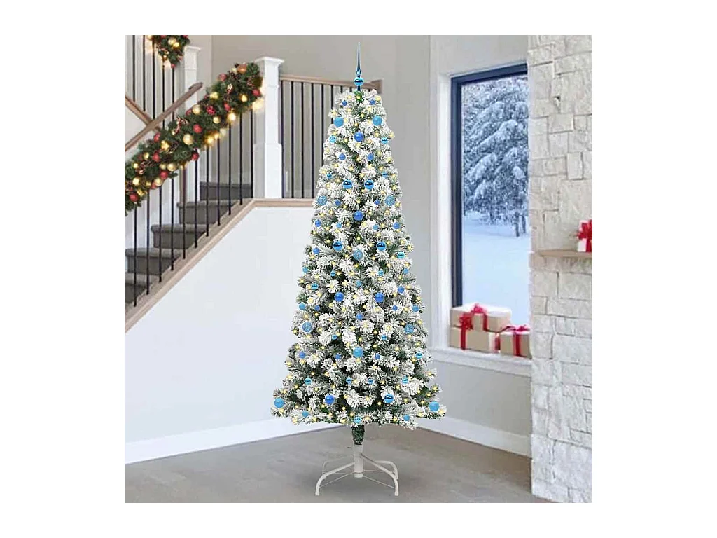 Sapin de Noël Artificiel à Branches Articulées 240 cm PVC