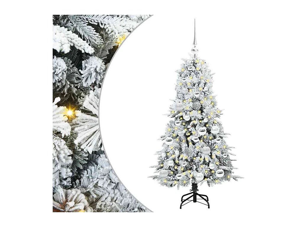 Sapin de Noël Artificiel à Branches Articulées Vert 120 cm