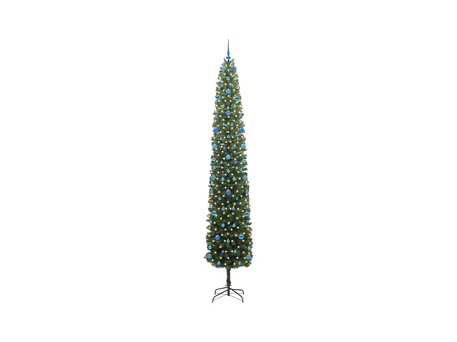 Árbol de Navidad artificial Verde 300 cm PVC, Acero y Plástico