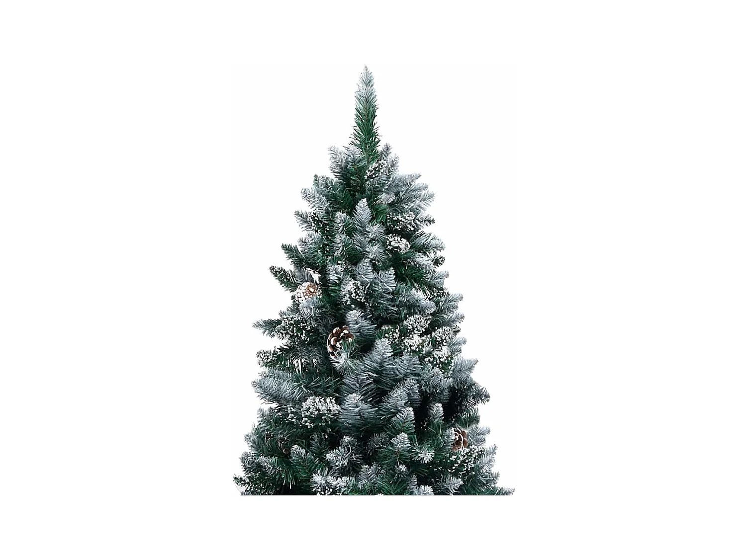 Árbol de Navidad artificial Verde 150 cm PVC y Acero y Plástico