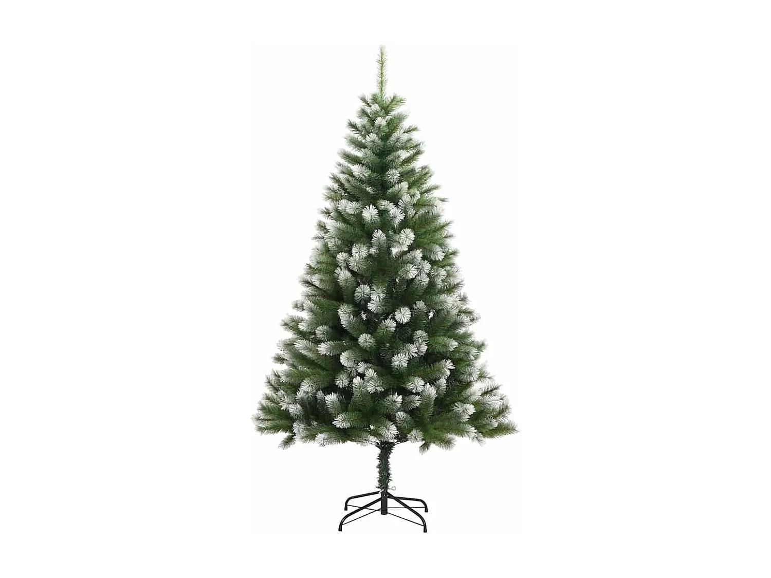 Árvore de Natal Artificial com Dobradiças e Neve Coberta 120 cm