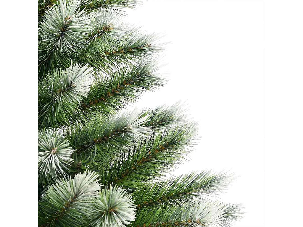 Árvore de Natal Artificial com Dobradiças e Neve Coberta 120 cm