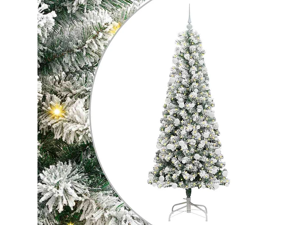 Sapin de Noël Artificiel à Branches Articulées 180 cm PVC