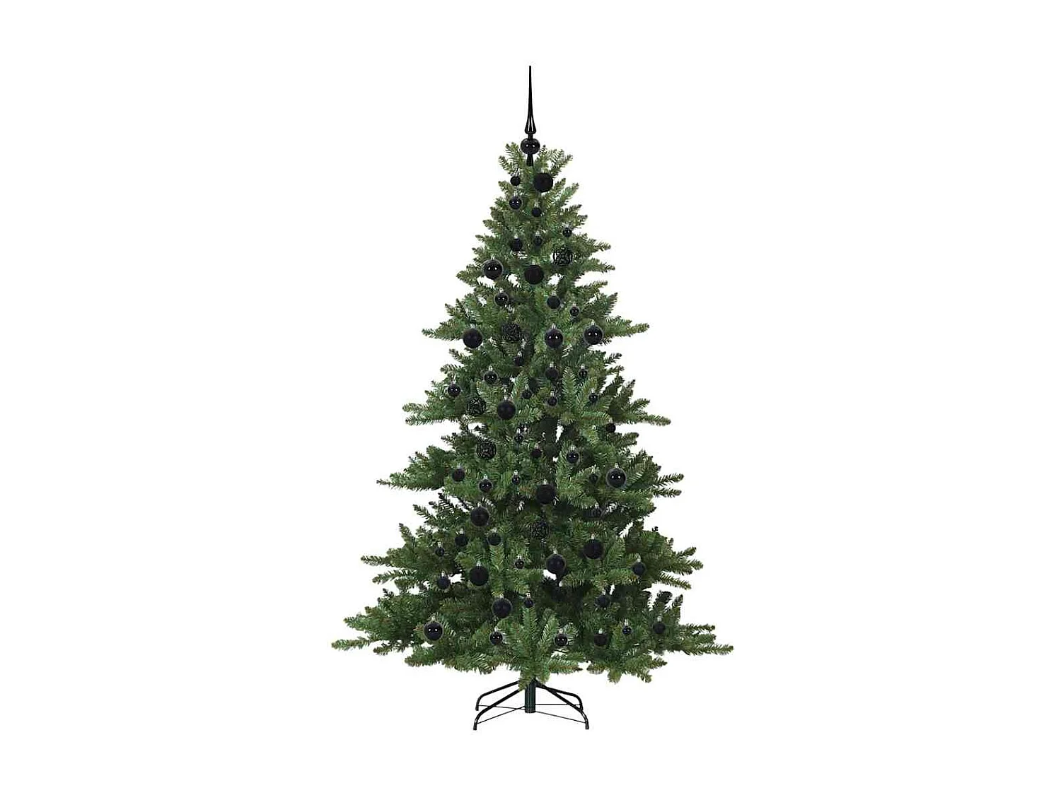 Árvore de Natal Articulada Artificial com 300 LEDs 180 cm PVC