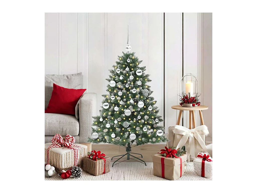 Sapin de Noël artificiel avec 150 LED Vert 85 x 85 x 120 cm