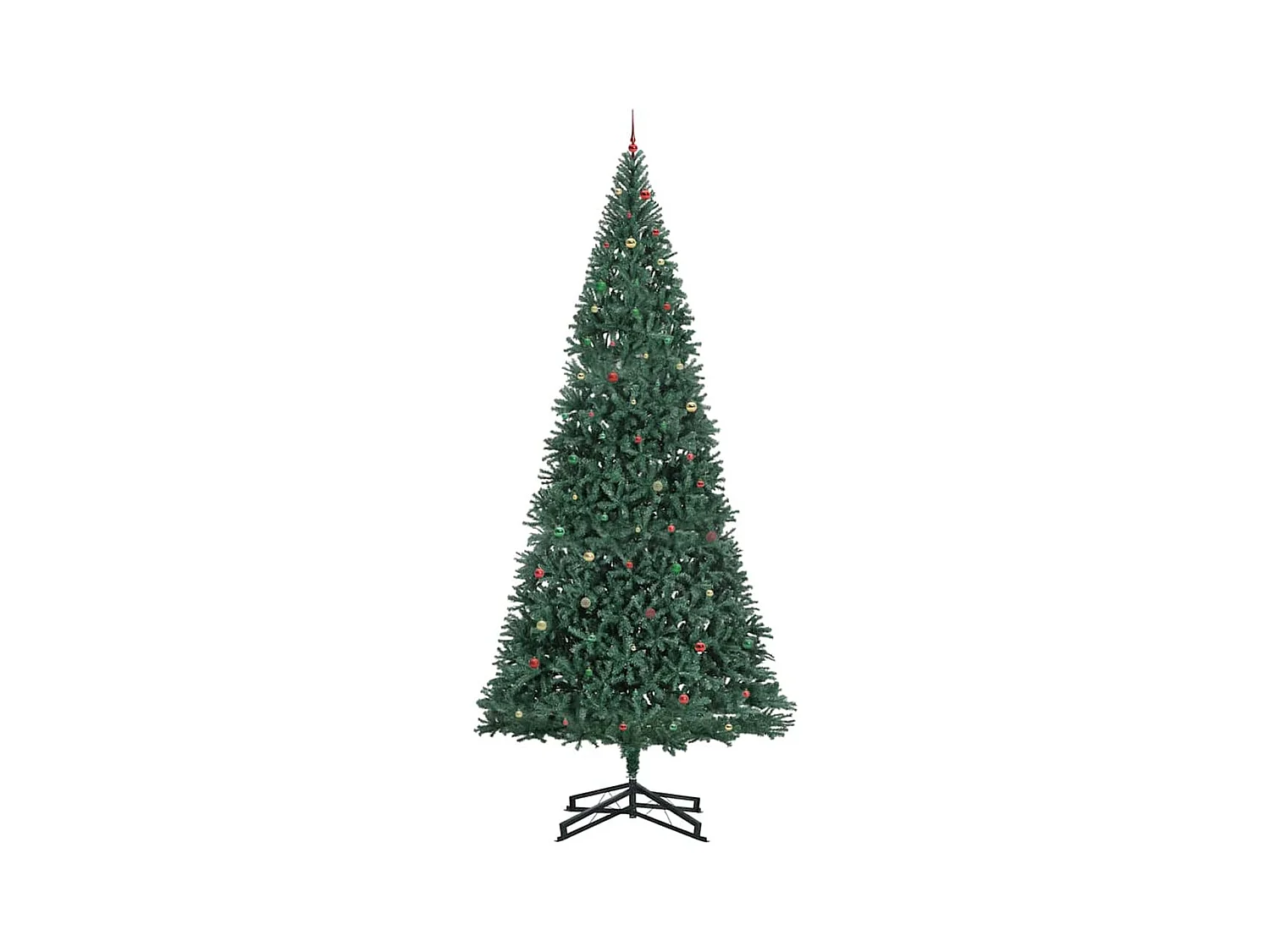 Árbol de Navidad Artificial Pre-iluminado con Juego de Bolas