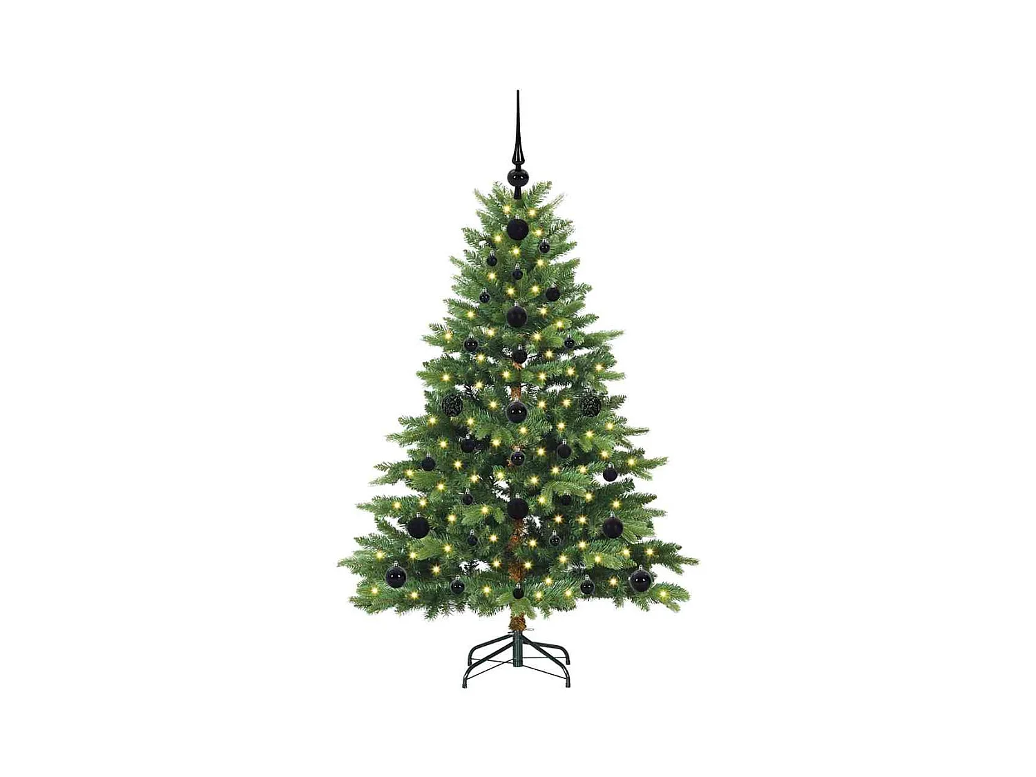Árbol de Navidad artificial con 150 LED Verde 120 cm PE y PVC