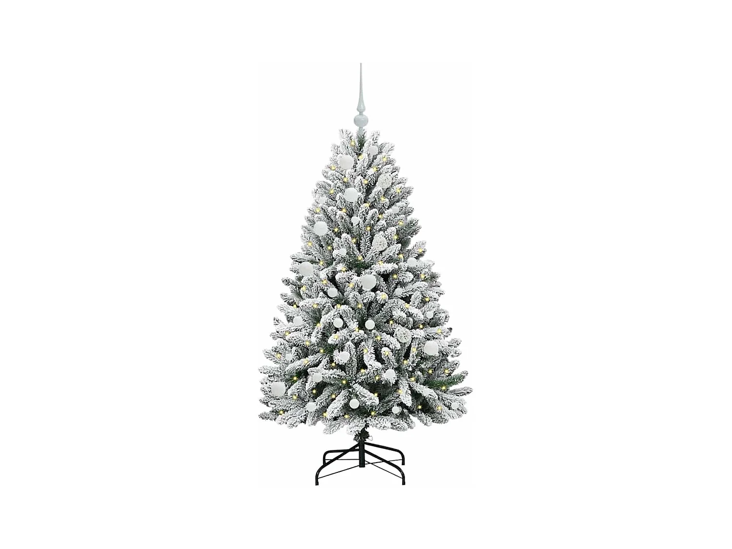 Árbol de Navidad artificial Verde y 150 cm PVC y Metal
