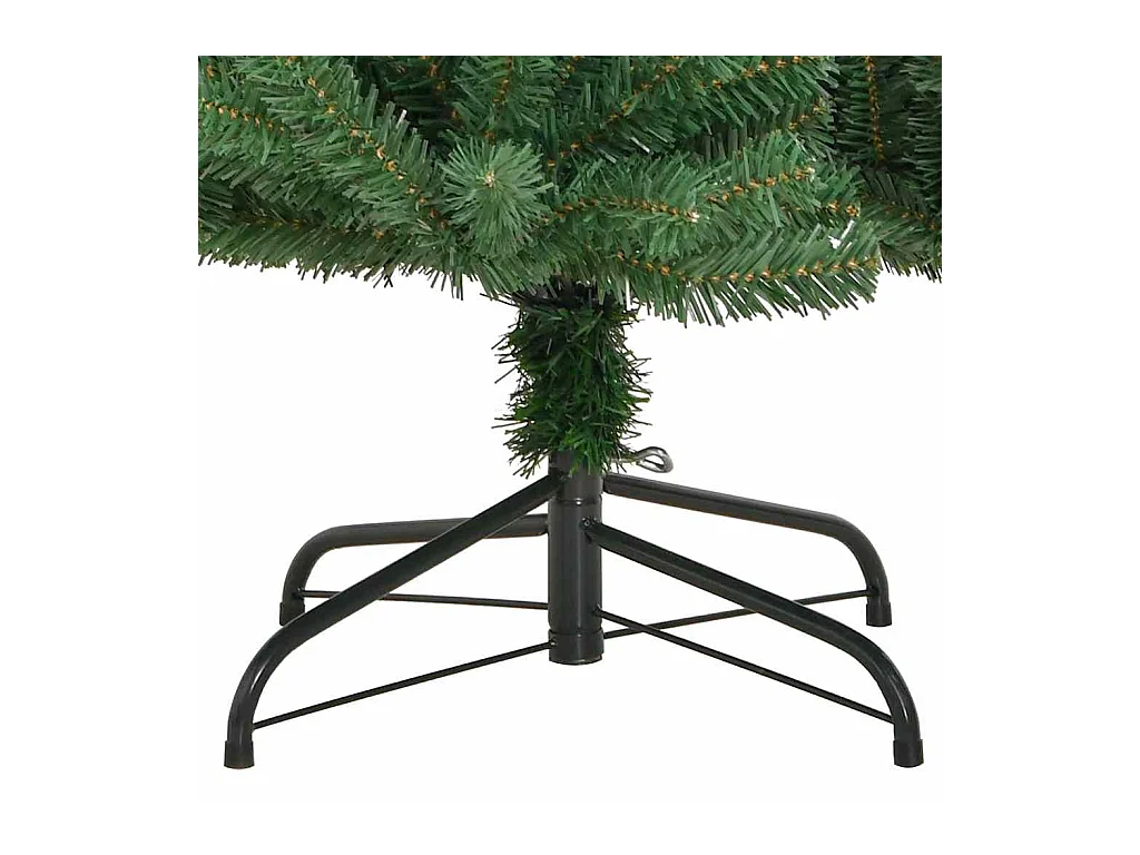 Kunstmatige Hinged Kerstboom Groen 120 cm PVC en Metalen