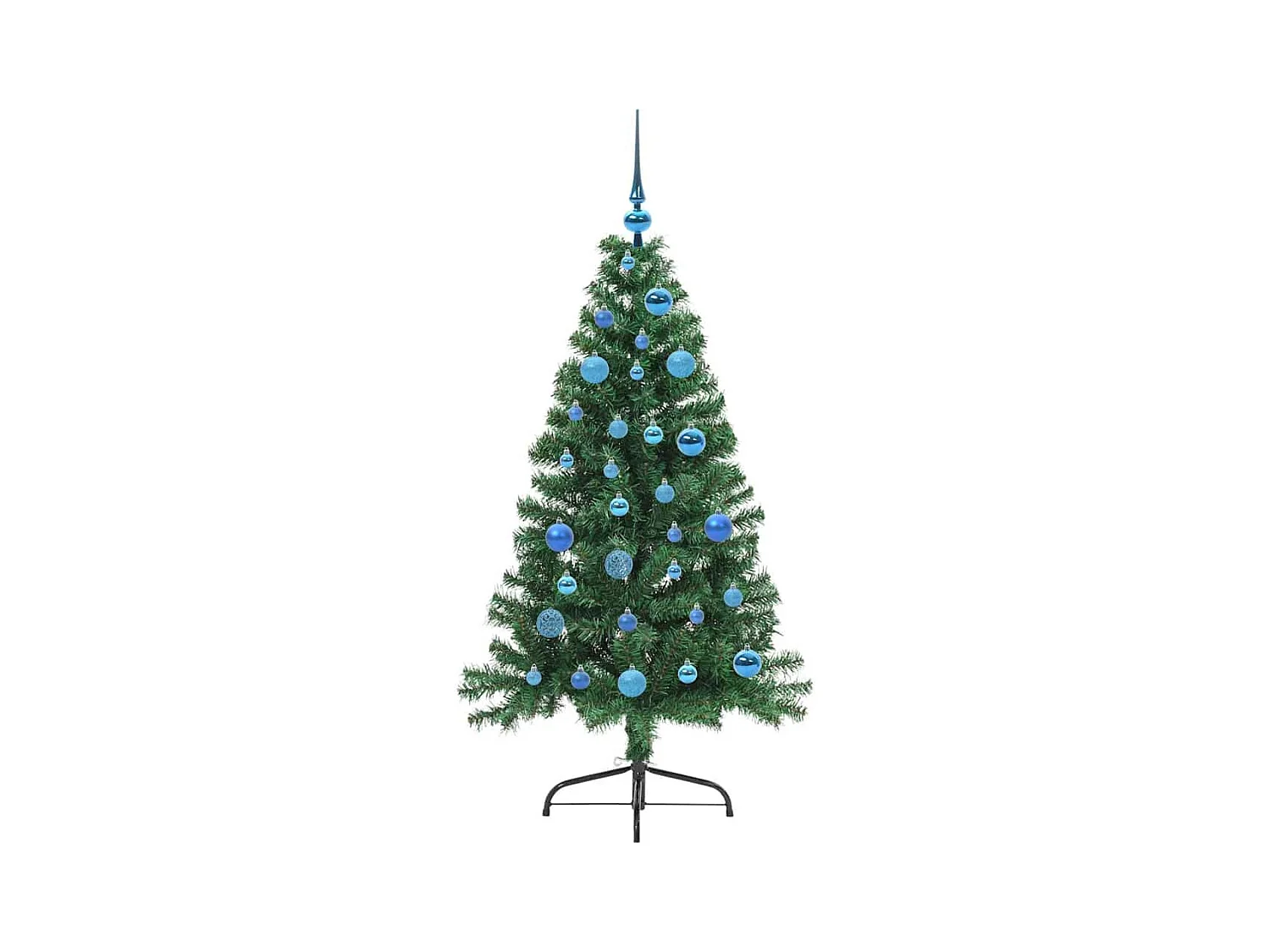 Árbol de Navidad Artificial Preiluminado Verde 150 cm PVC
