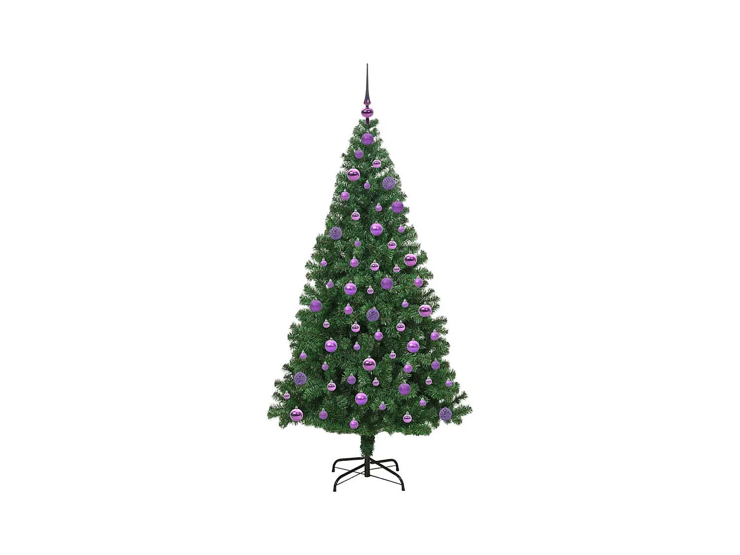 Árvore de Natal Artificial Verde 180 cm PVC, Aço e Plástico