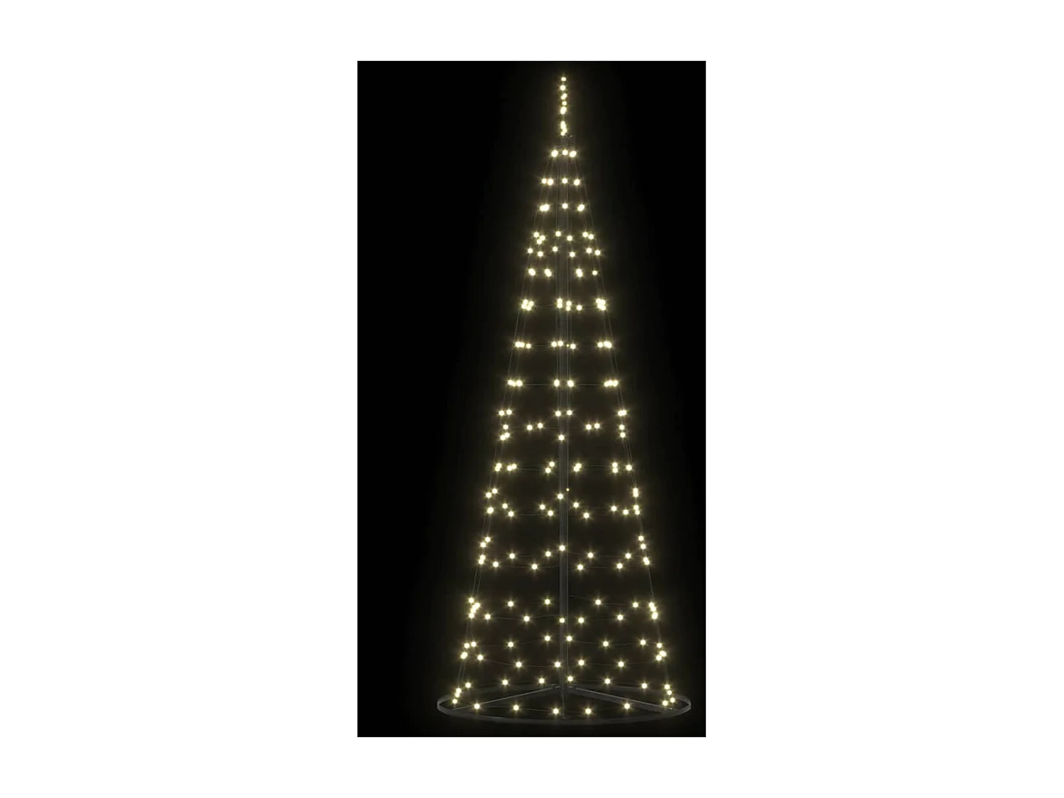 Arbre de Noël LED avec 390 LED Blanc chaud 250 cm Fer