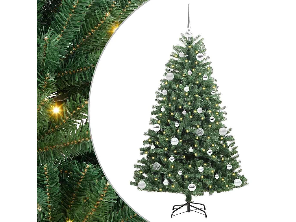 Sapin de Noël Artificiel à Branches Articulées Vert 150 cm