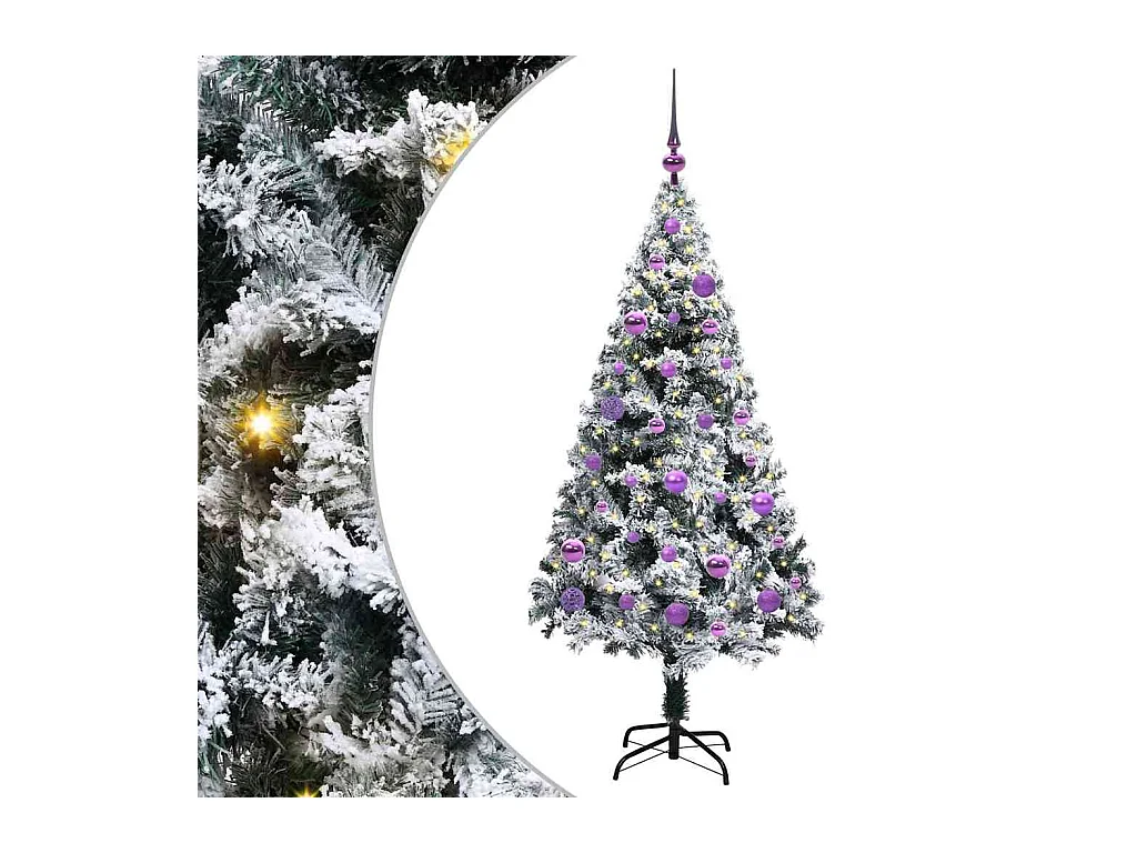 Sapin de Noël artificiel Vert 150 cm PVC, Acier et Plastique