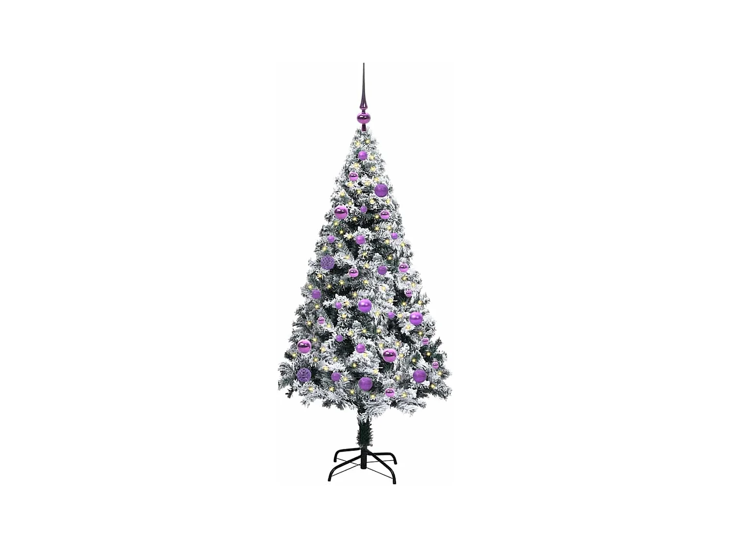 Sapin de Noël artificiel Vert 150 cm PVC, Acier et Plastique