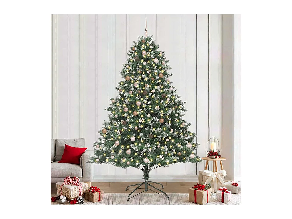 Sapin de Noël artificiel avec 300 LED Vert 160 x 160 x 240 cm