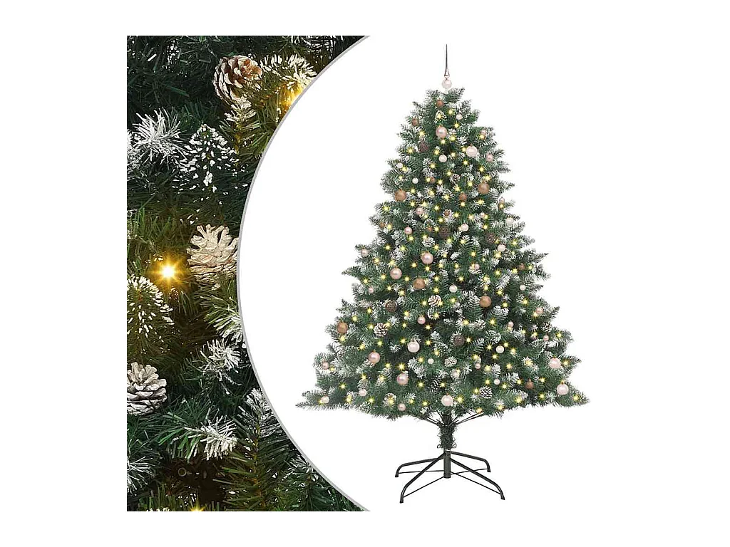 Sapin de Noël artificiel avec 300 LED Vert 160 x 160 x 240 cm