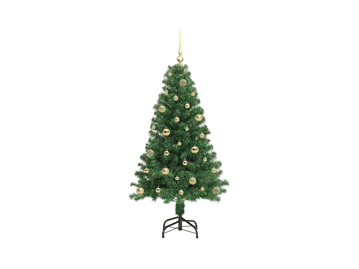 Árvore de Natal Artificial Verde 150 cm PVC, Aço e Plástico