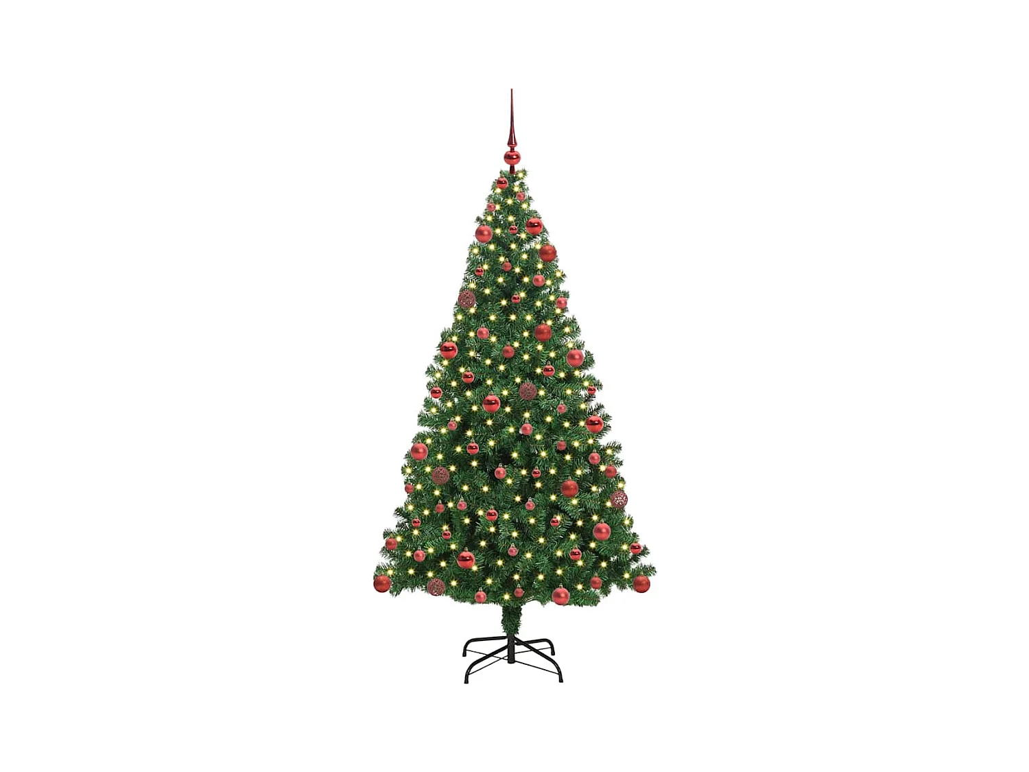 Sapin de Noël artificiel Vert 180 cm PVC, Acier et Plastique