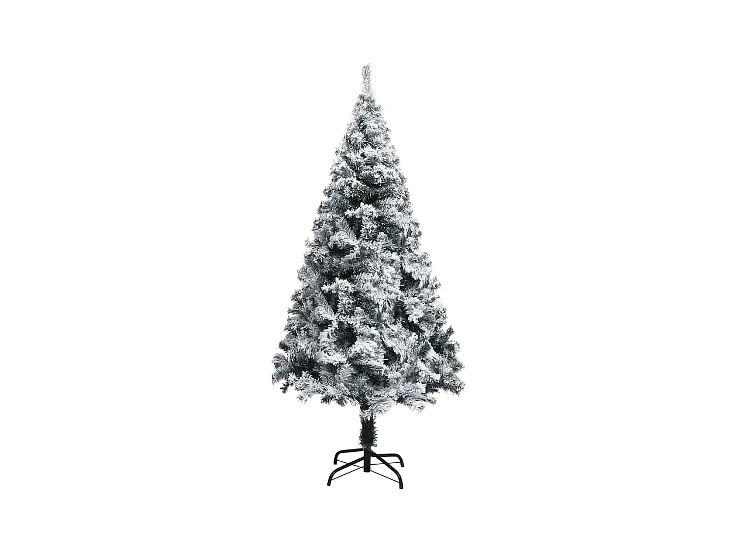 Kunstkerstboom Groen 120 cm PVC en Staal en Kunststof