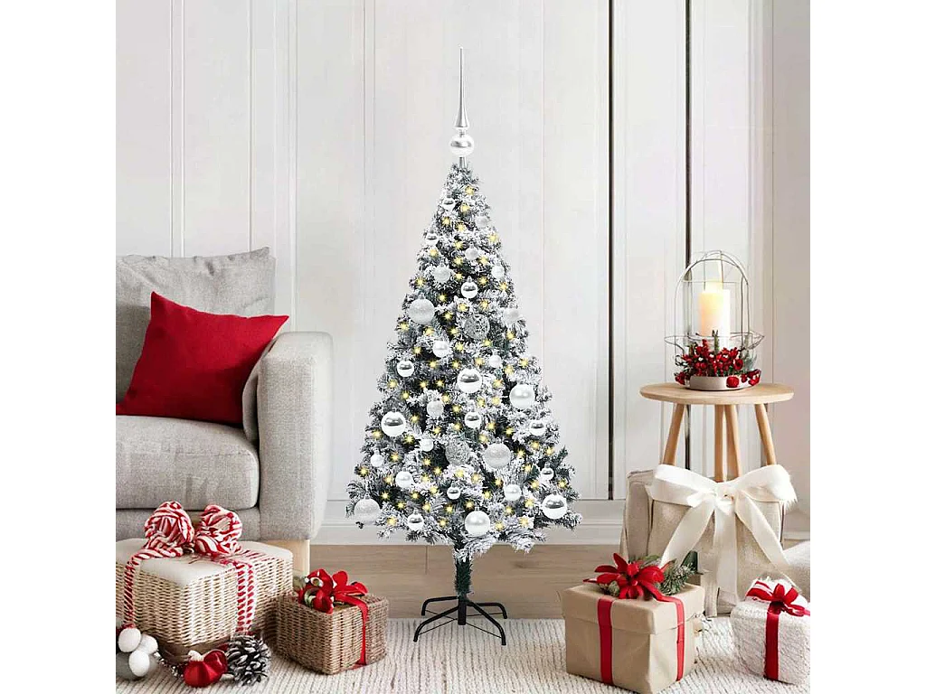 Sapin de Noël artificiel Vert 120 cm PVC, Acier et Plastique
