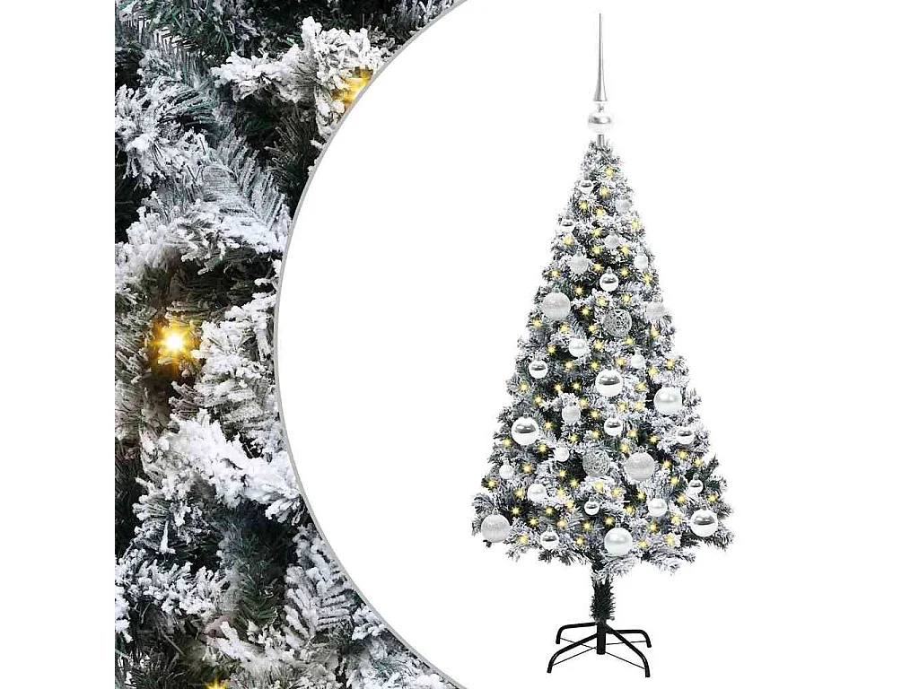 Sapin de Noël artificiel Vert 120 cm PVC, Acier et Plastique