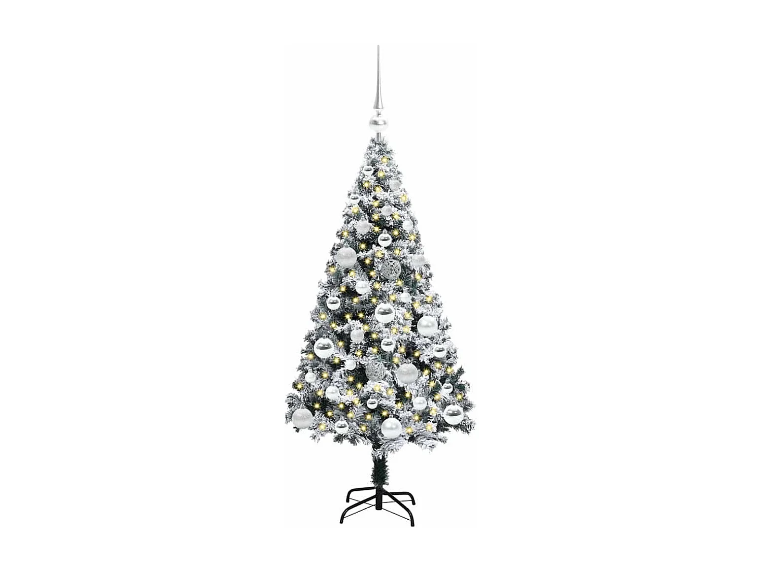 Sapin de Noël artificiel Vert 120 cm PVC, Acier et Plastique