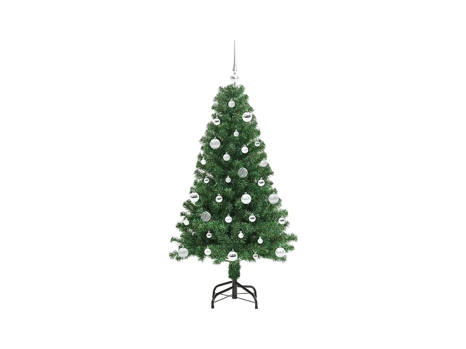 Árvore de Natal Artificial Verde 150 cm PVC, Aço e Plástico