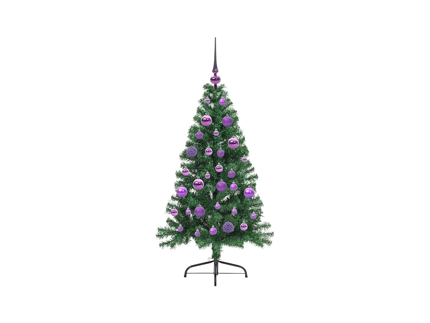 Árvore de Natal Artificial Pré-iluminada Verde 120 cm PVC