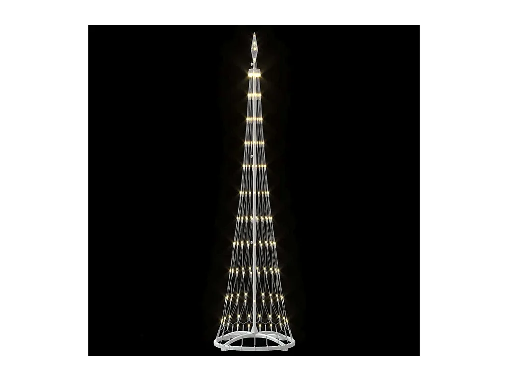 Árbol de Navidad LED con 230 LED Cálido 51 x 51 x 190 cm Metal