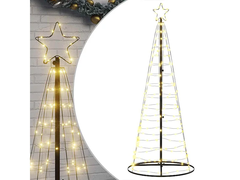 LED-kerstboom 200 LEDs warm wit 182 cm