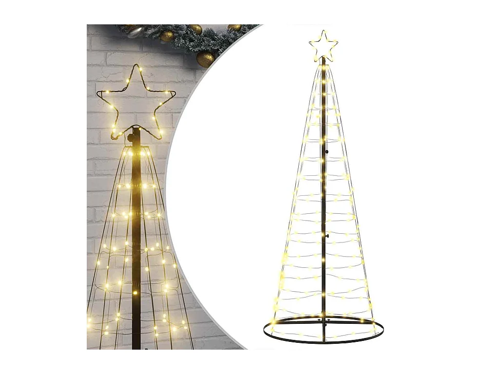 LED-kerstboom 200 LEDs warm wit 182 cm