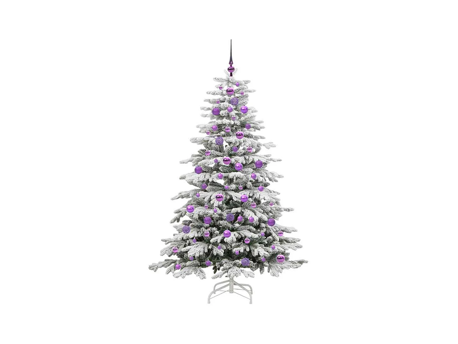 Sapin de Noël Artificiel à Branches Articulées Blanc 180 cm