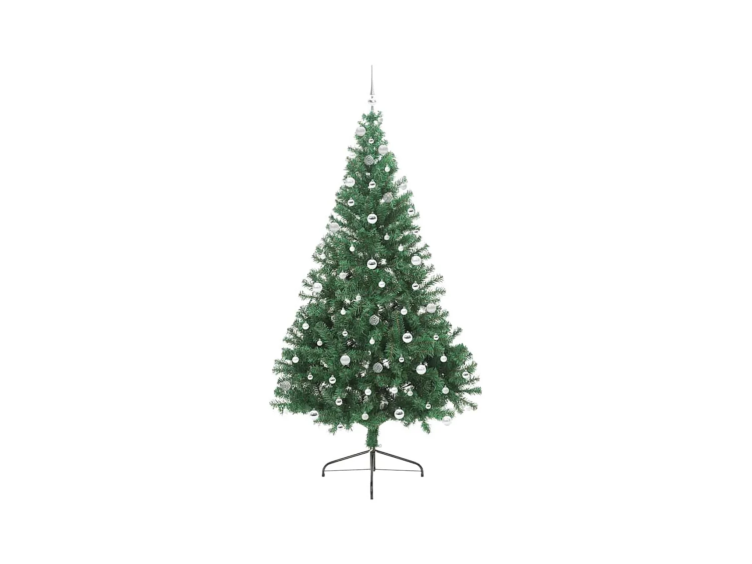 Sapin de Noël artificiel pré-éclairé Vert 240 cm PVC