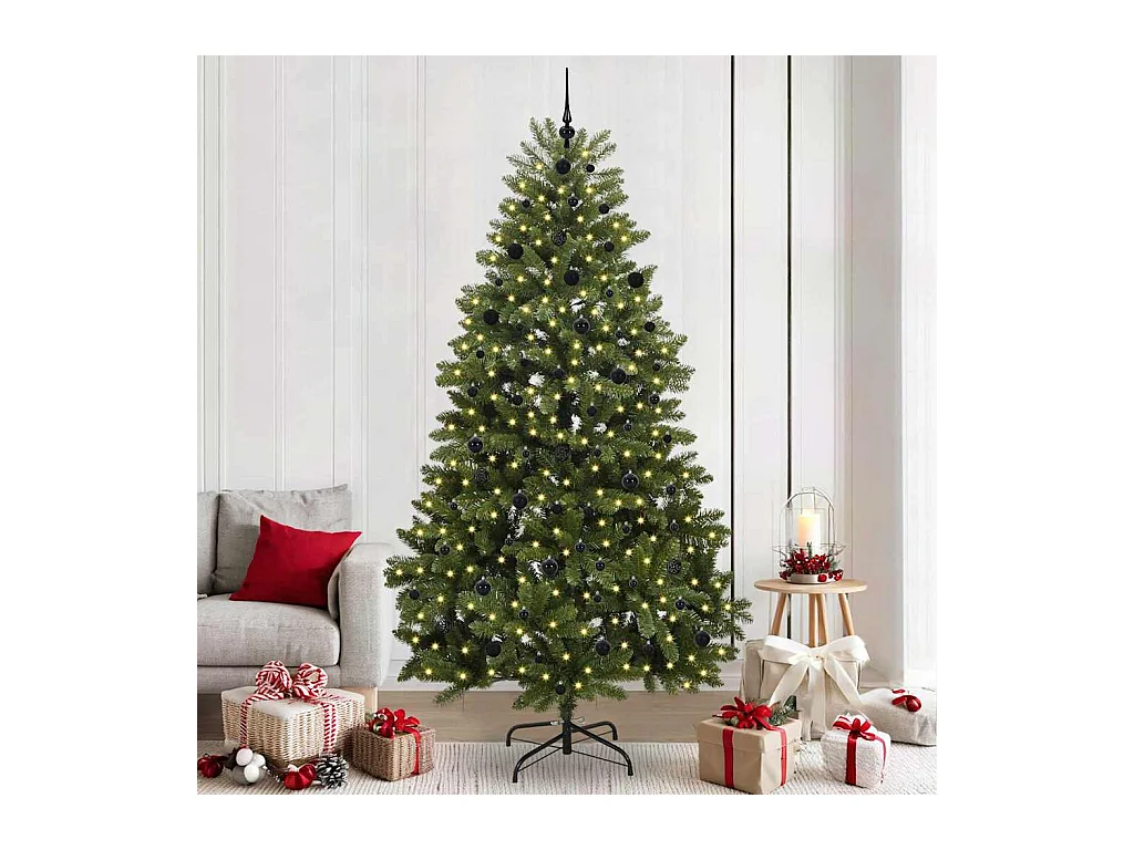 Árvore de Natal Artificial Verde 240 cm PVC e Metal