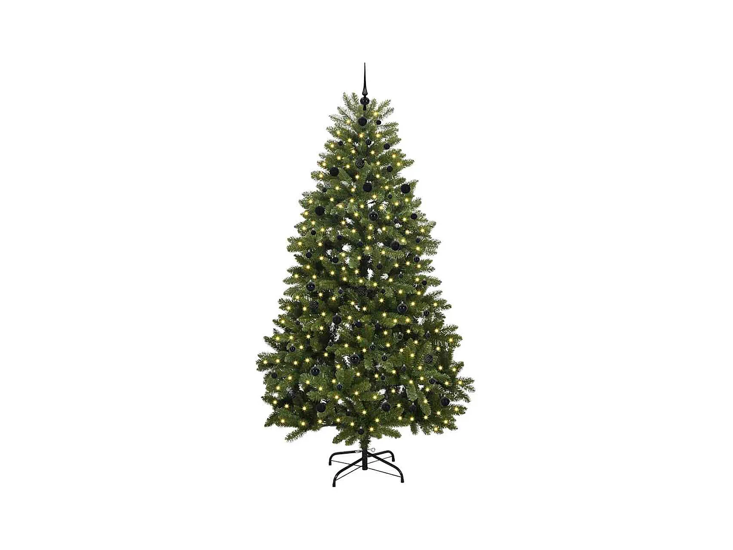 Árvore de Natal Artificial Verde 240 cm PVC e Metal