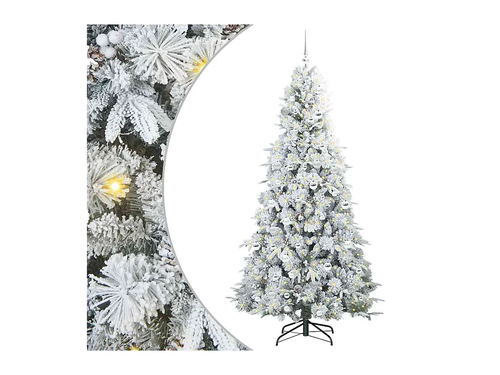 Sapin de Noël Artificiel à Branches Articulées Vert 210 cm