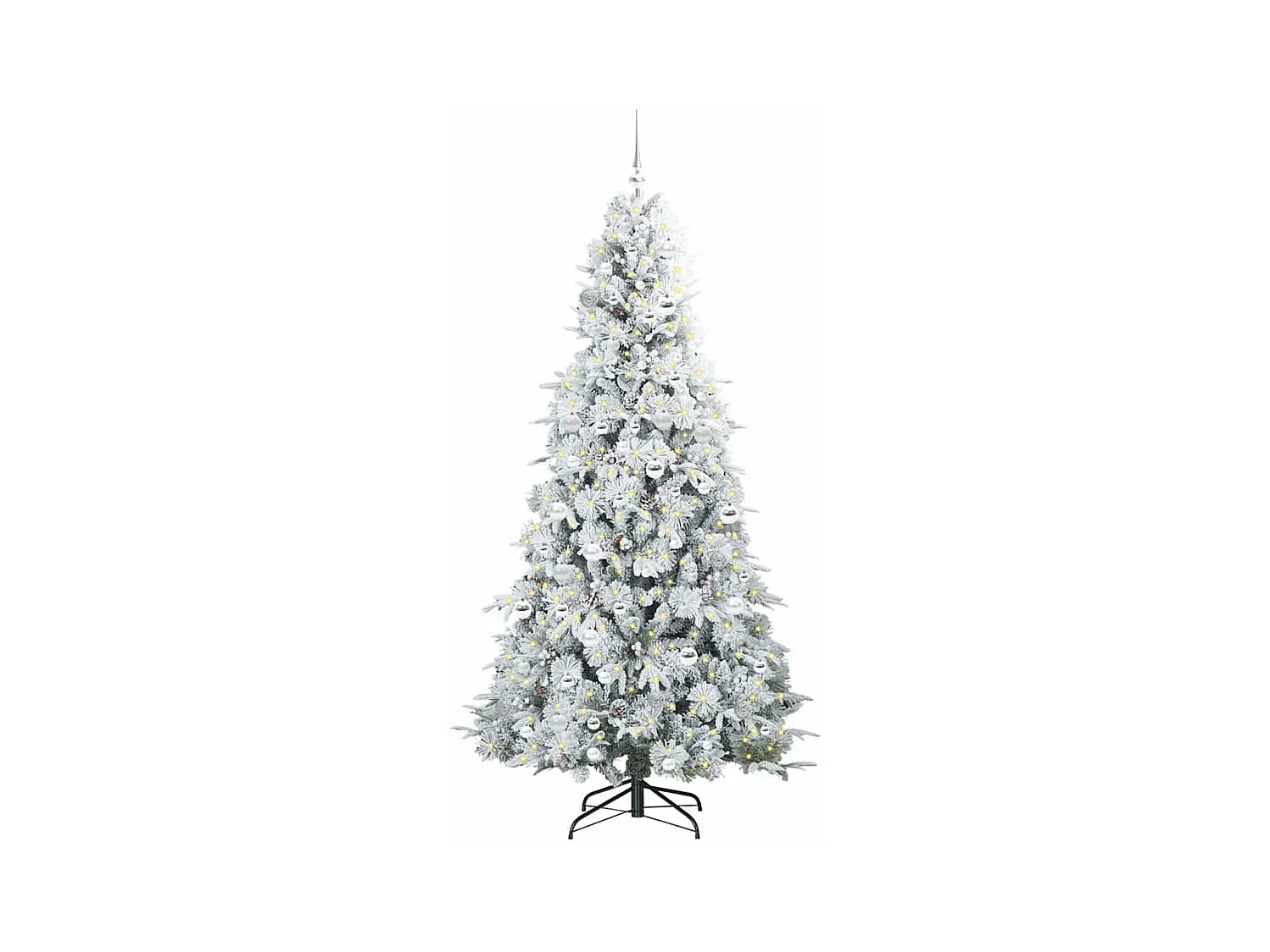 Sapin de Noël Artificiel à Branches Articulées Vert 210 cm