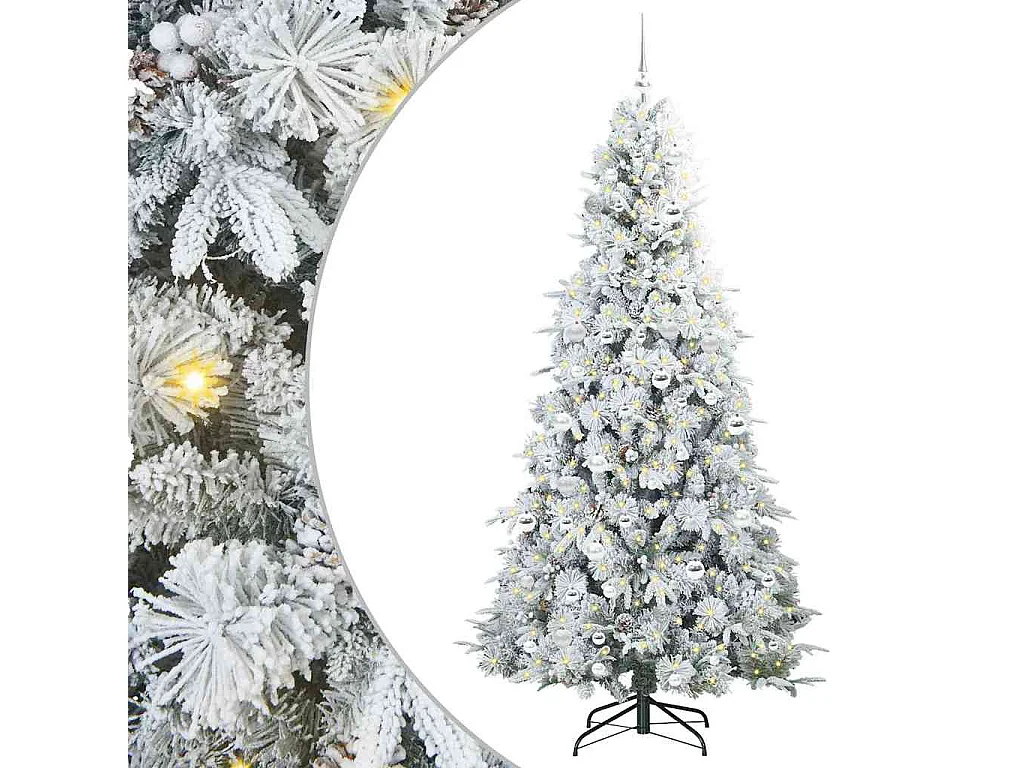 Sapin de Noël Artificiel à Branches Articulées Vert 210 cm