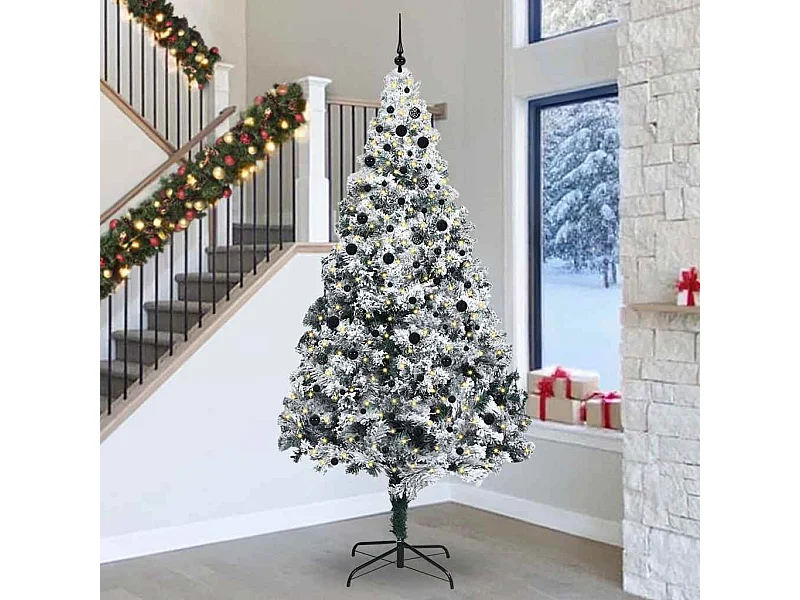 Sapin de Noël Blanc 300 cm PVC