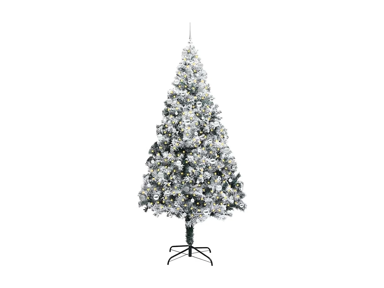 Sapin de Noël artificiel Vert 240 cm PVC, Acier et Plastique
