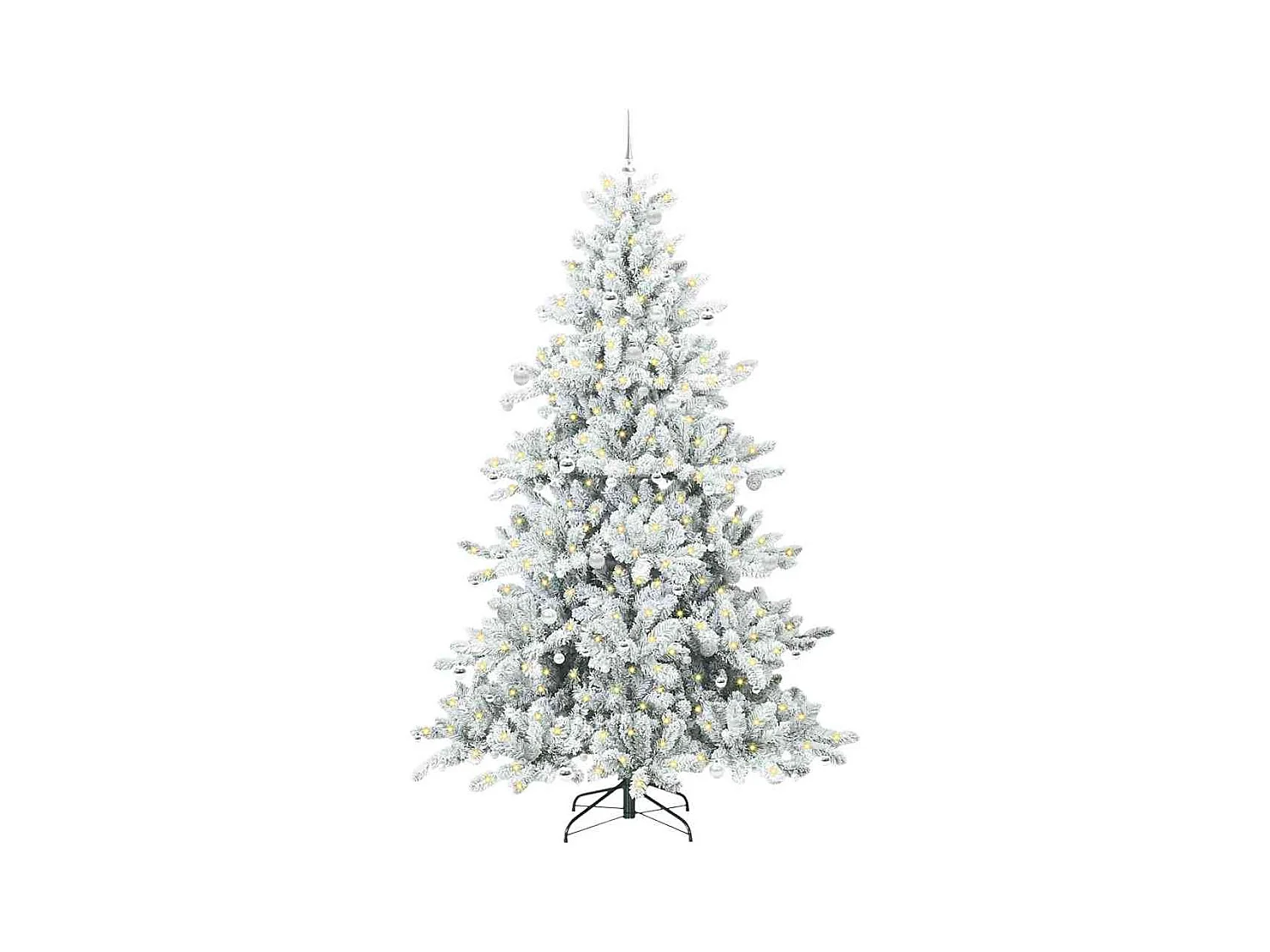 Árbol de Navidad artificial con ramas articuladas 240 cm PVC