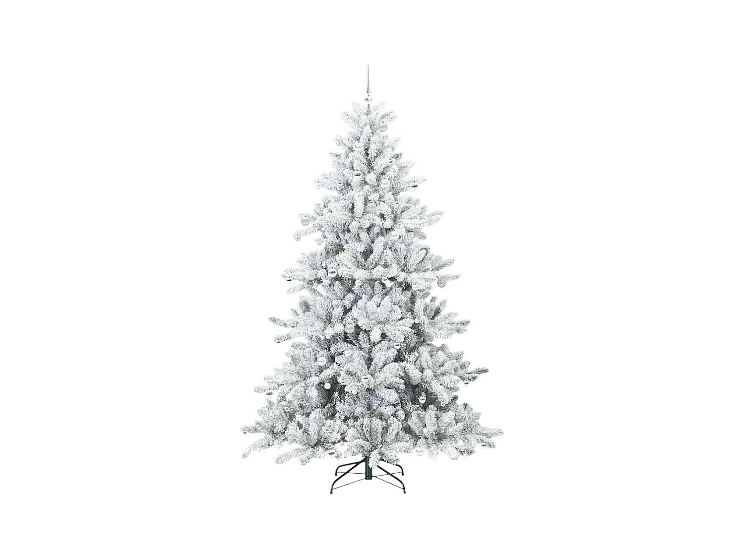 Árbol de Navidad artificial con ramas articuladas 240 cm PVC
