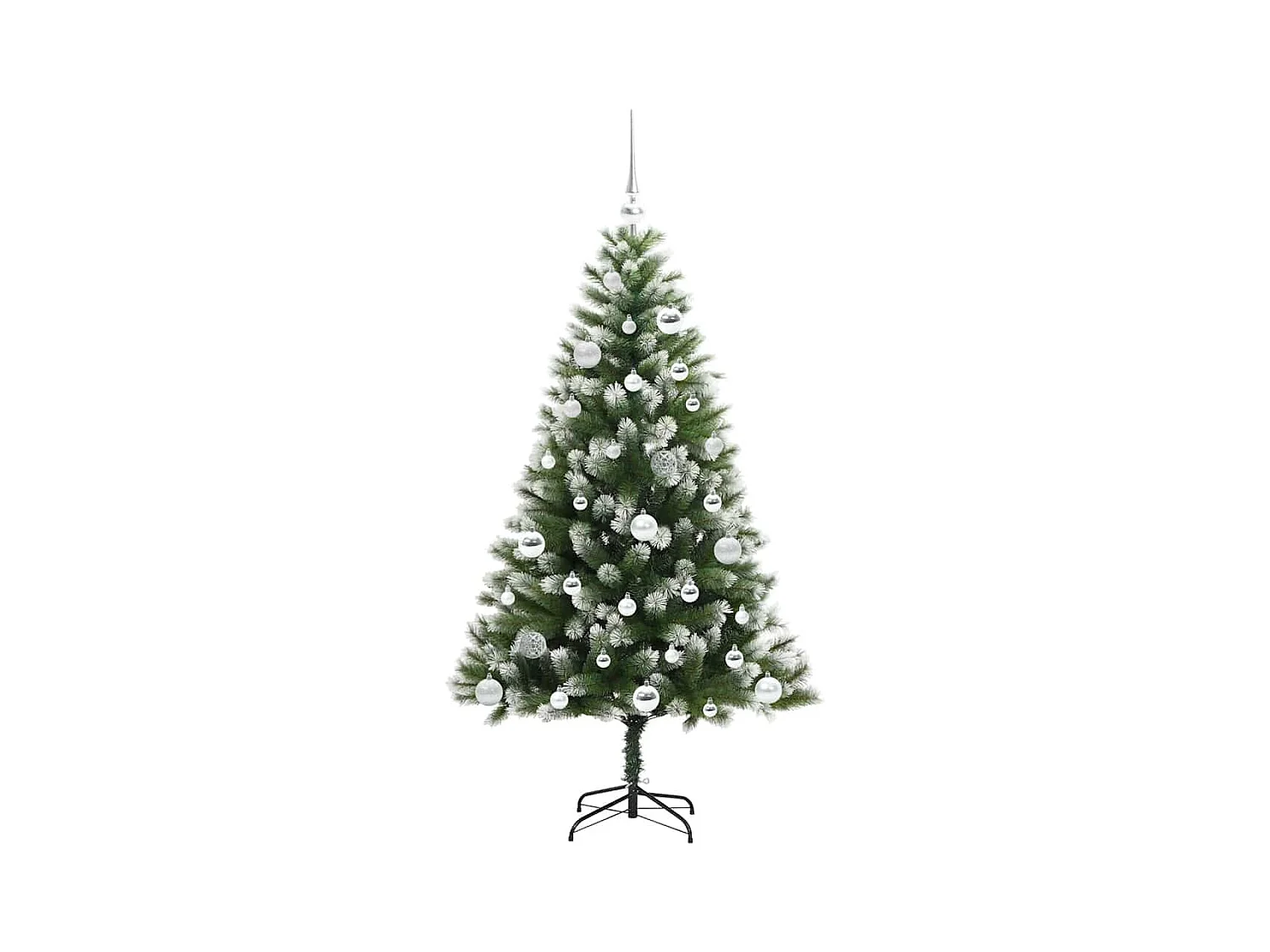 Kunstmatige scharnierende Kerstboom met gevlochten sneeuw