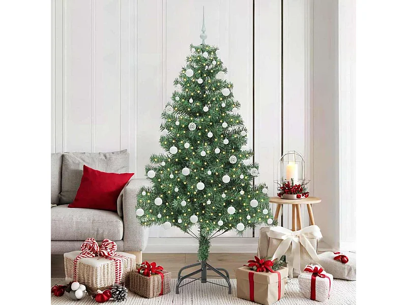 Kerstboom met 300 LED met standaard Groen 180 cm PVC
