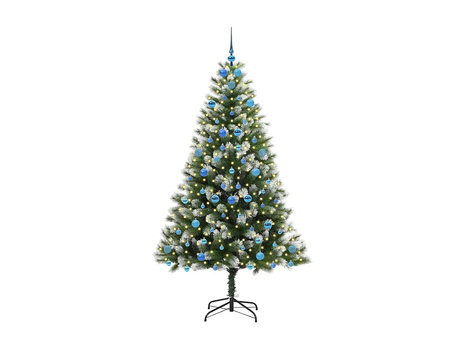 Sapin de Noël artificiel à charnière avec neige en flocons