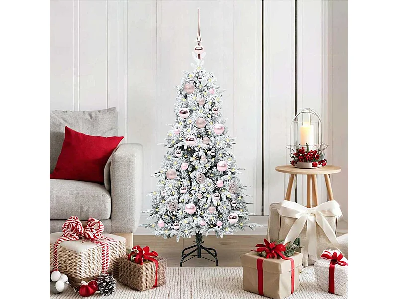 Kunstmatige Hinged Kerstboom met 150 LED Groen 120 cm PE en PVC