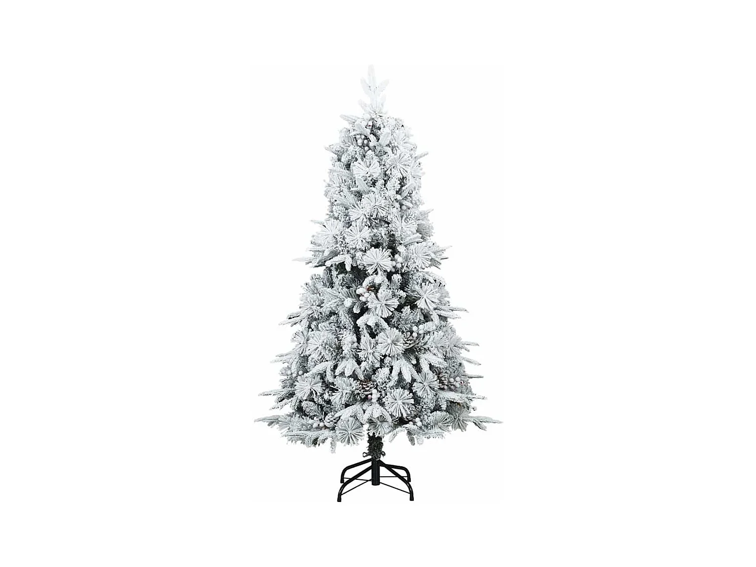 Kunstmatige Hinged Kerstboom met 150 LED Groen 120 cm PE en PVC