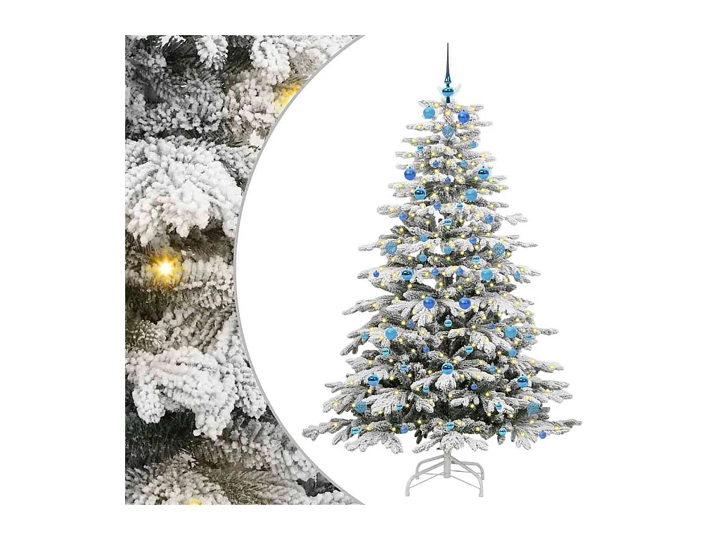 Árbol de Navidad artificial con ramas articuladas 210 cm