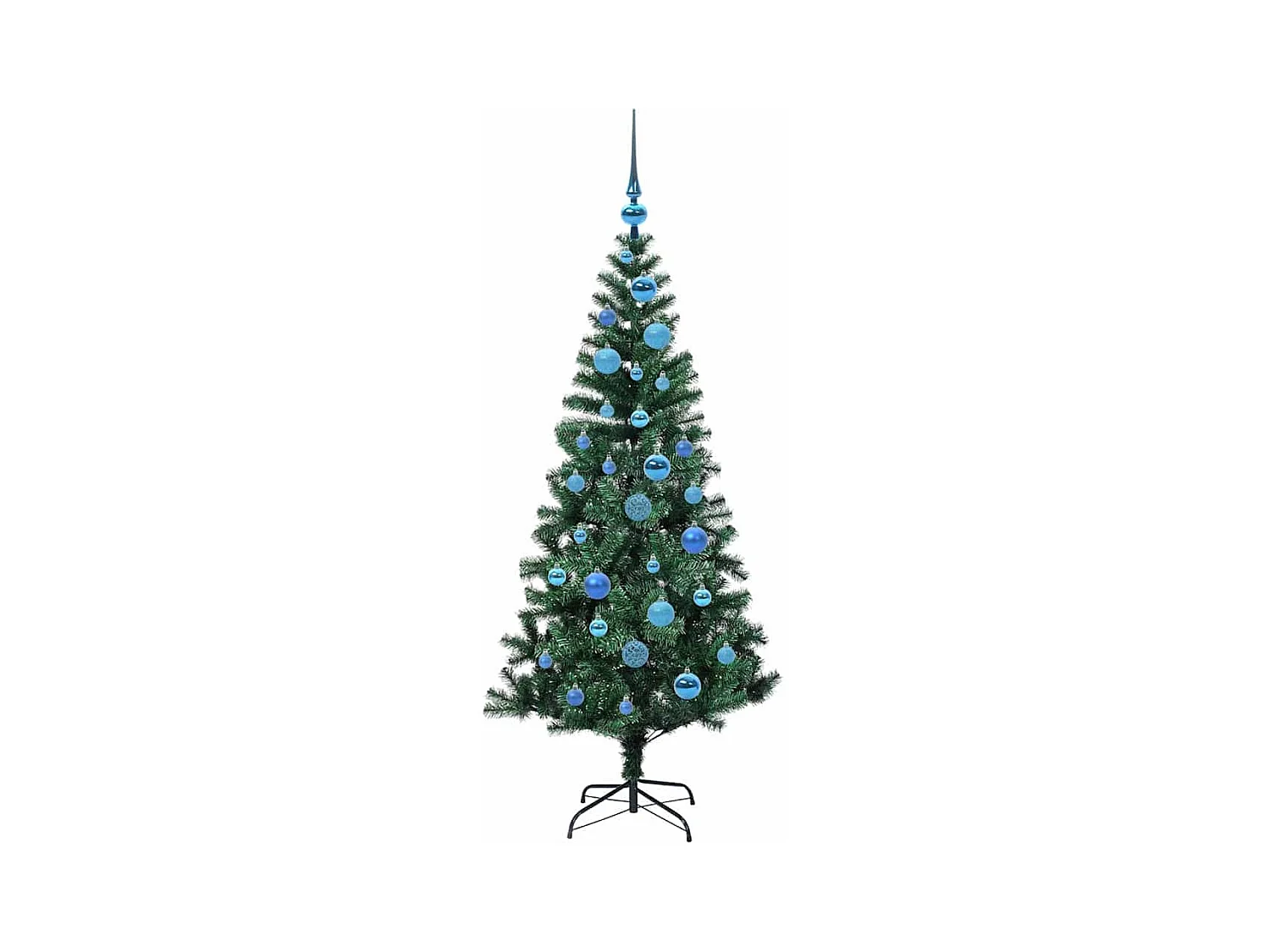Árvore de Natal Artificial Pré-iluminada Verde 150 cm
